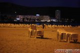  verejná pláž v noci